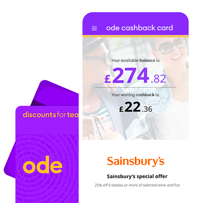 ode cashback card.  <em>Quick, Simple, Rewarding</em> &nbsp Receive up to <em>£217*</em> cashback per year